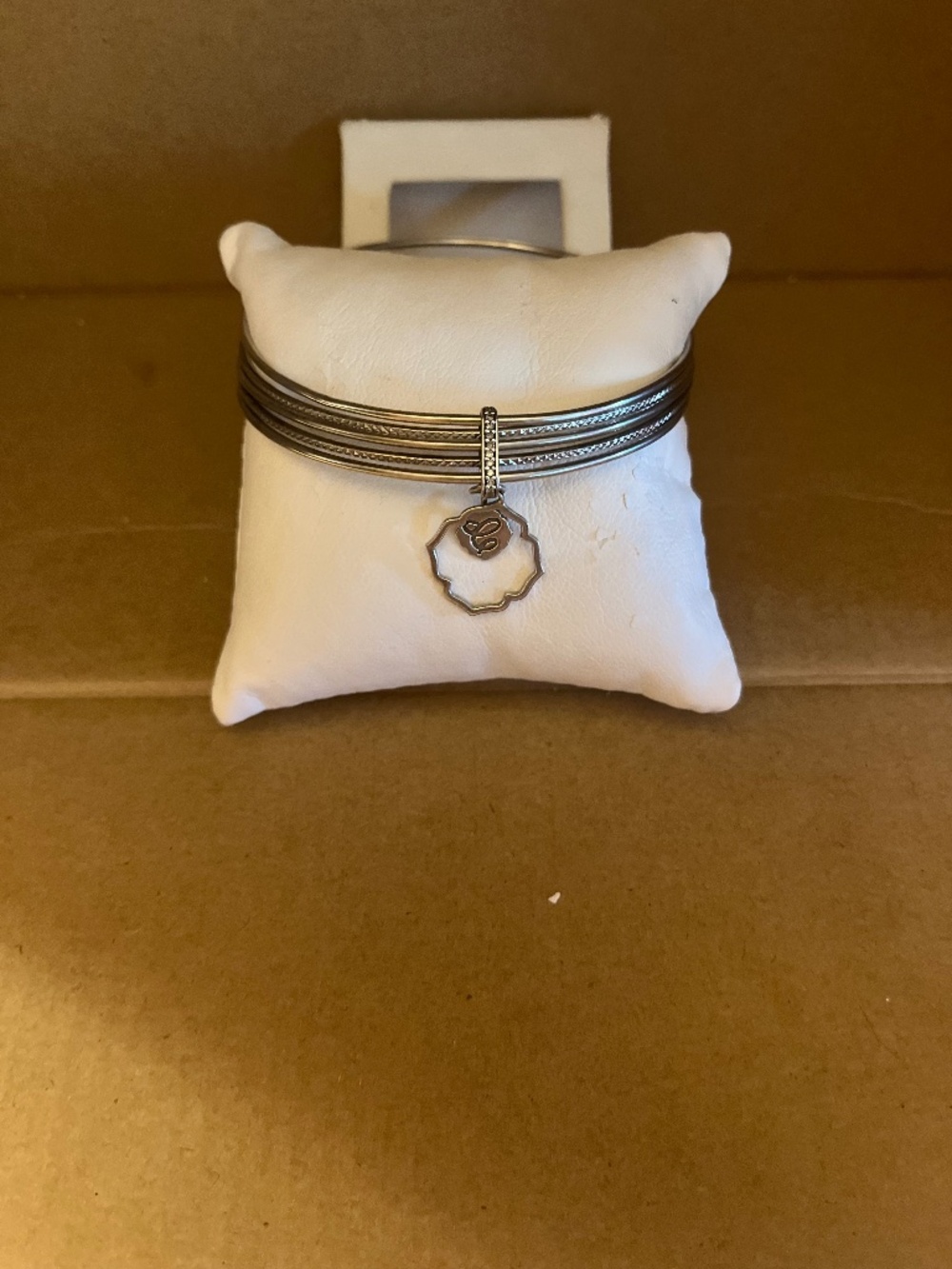 Luca + Danni .925 Sterling Silver 5-Row Bangle Set - Diamond Pavé Bar & Quatrefo